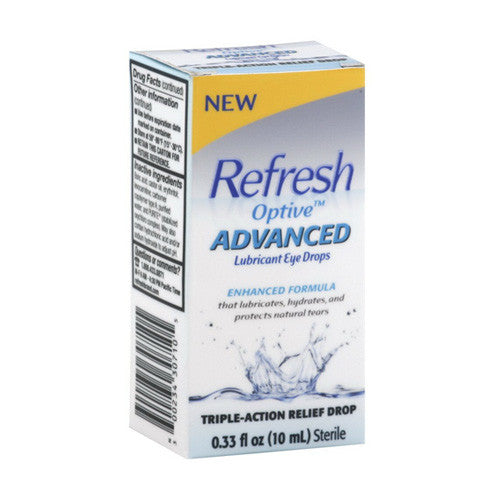 Refresh Optive Advanced Lubricant Eye Drops - 10 Ml